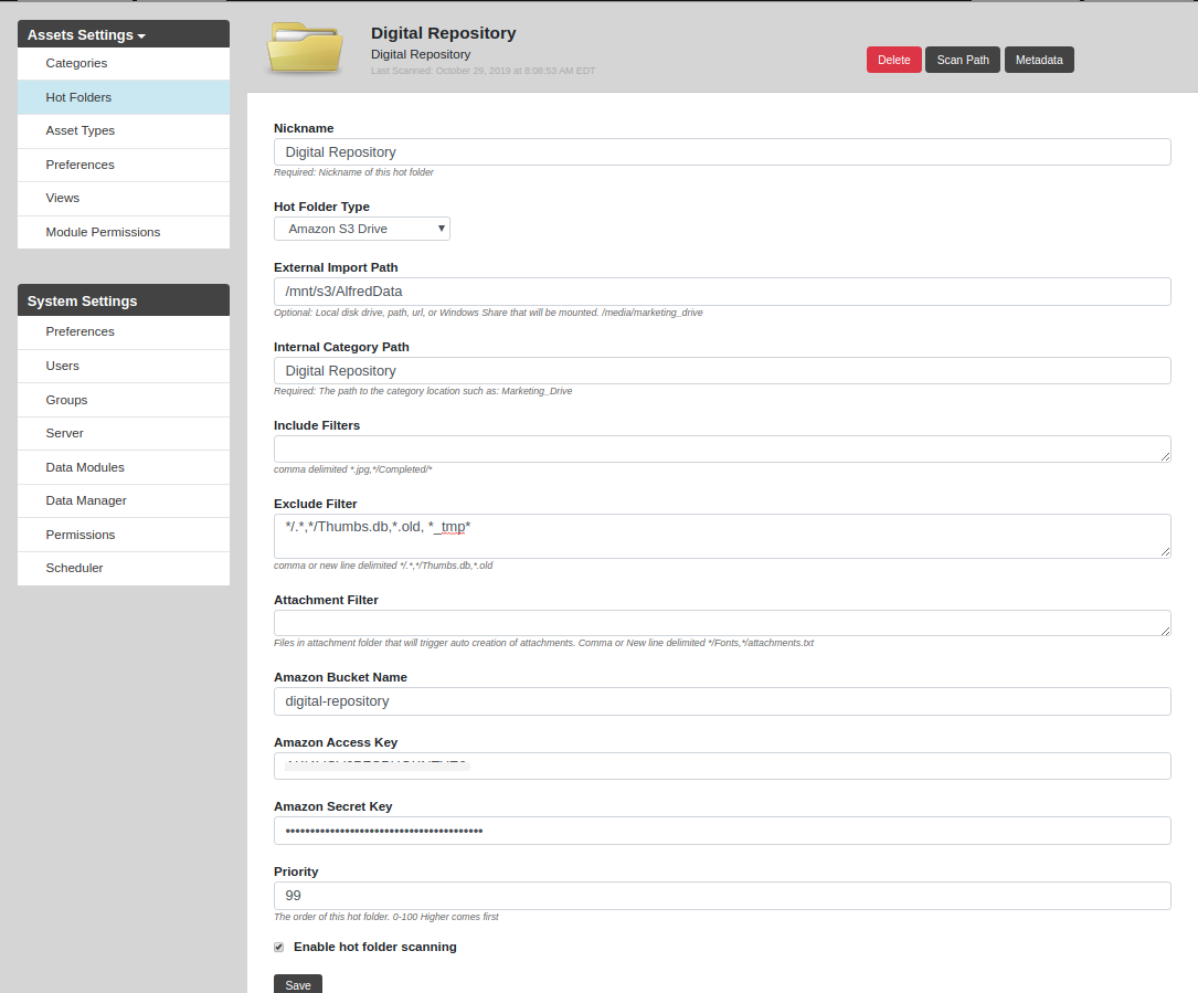 Amazon S3 Bucket Import Knowledge Base EnterMedia 9